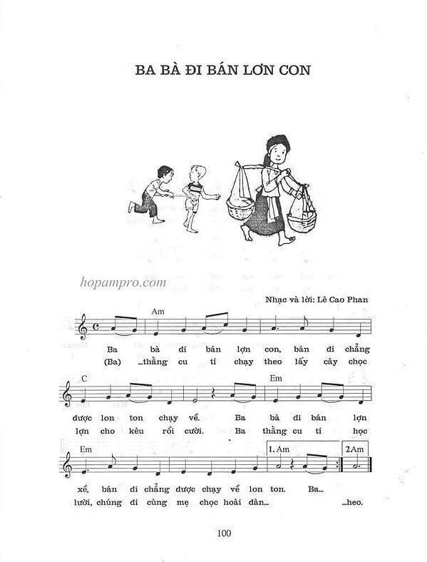 Ba ba di ban lon con - sheet