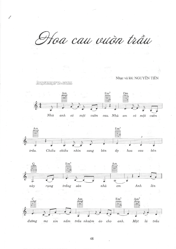 HOA CAU VƯỜN TRẦU