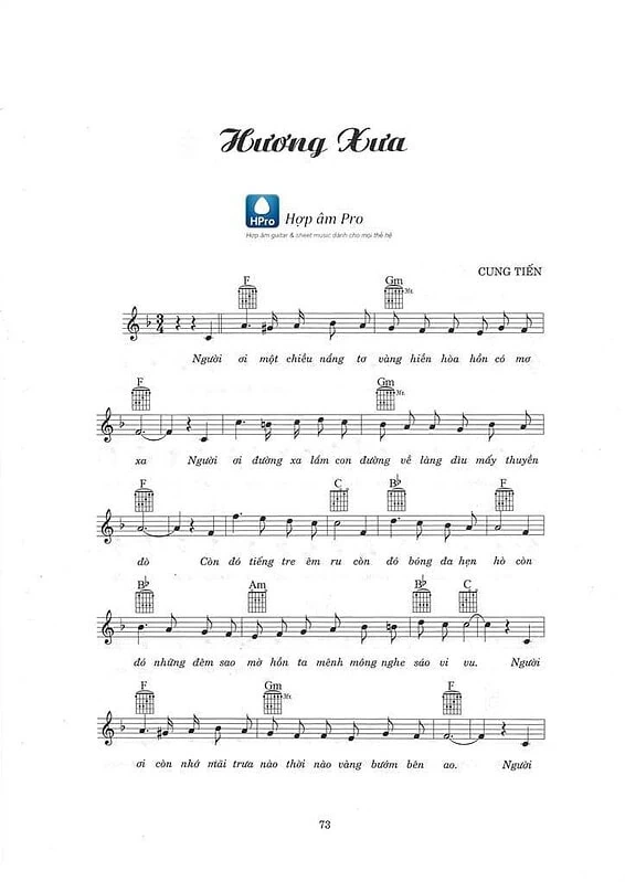 Huong xua - sheet