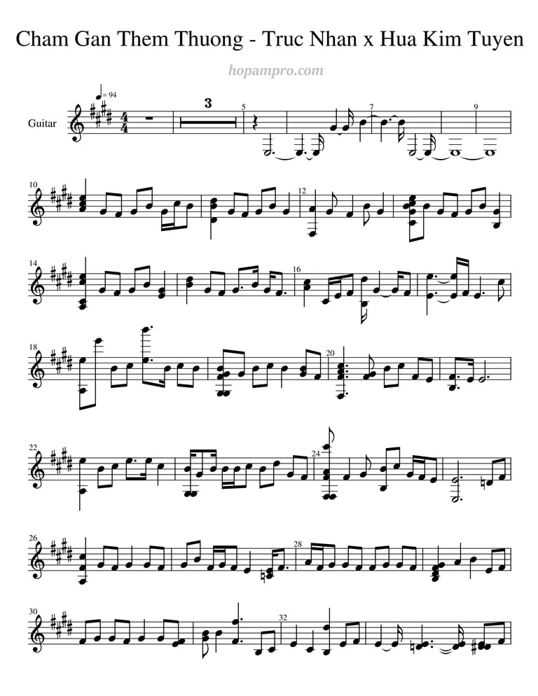 Chạm gần thêm thương - sheet