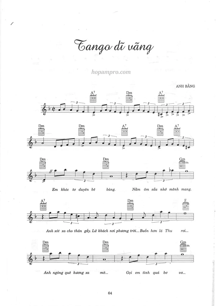 Tango di vang - sheet 01