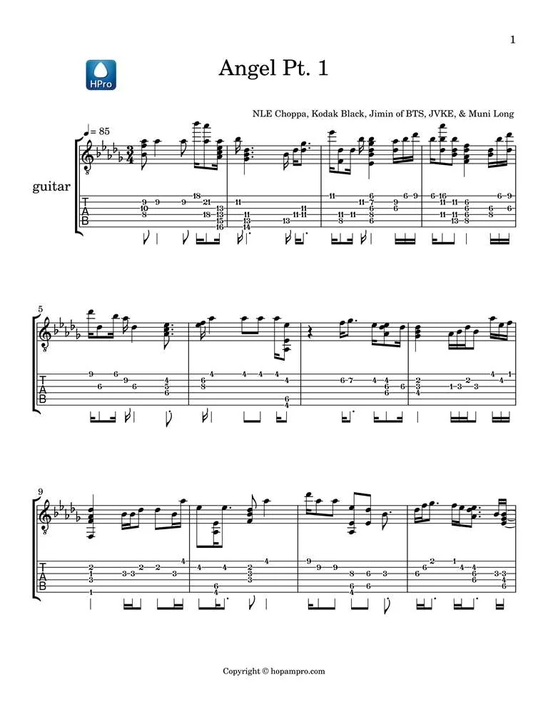 Angel Pt. 1 - sheet