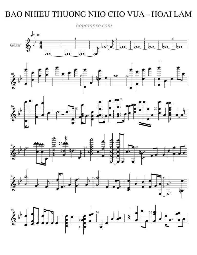 BAO_NHIEU_THUONG_NHO_CHO_VUA_-_HOAI_LAM - sheet