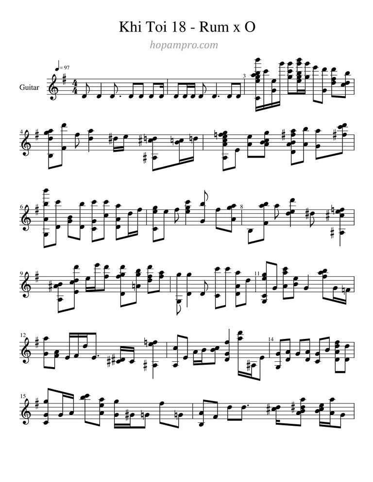 Khi toi 18 - sheet