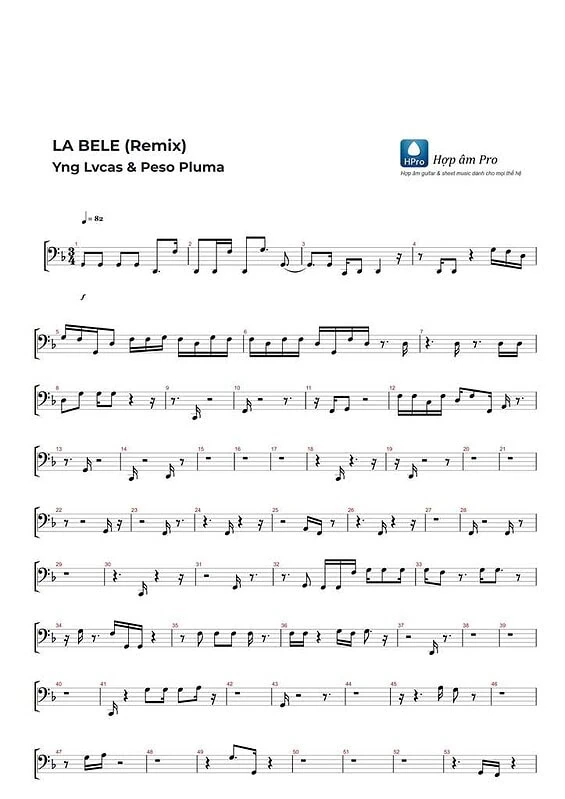 La Bele - sheet music
