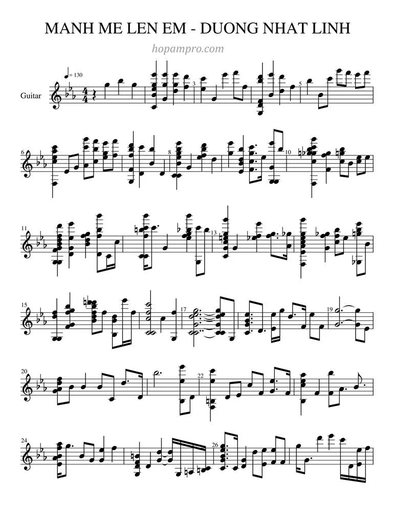 MANH_ME_LEN_EM_-_DUONG_NHAT_LINH - sheet