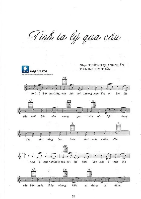 Tinh ta ly qua cau - sheet