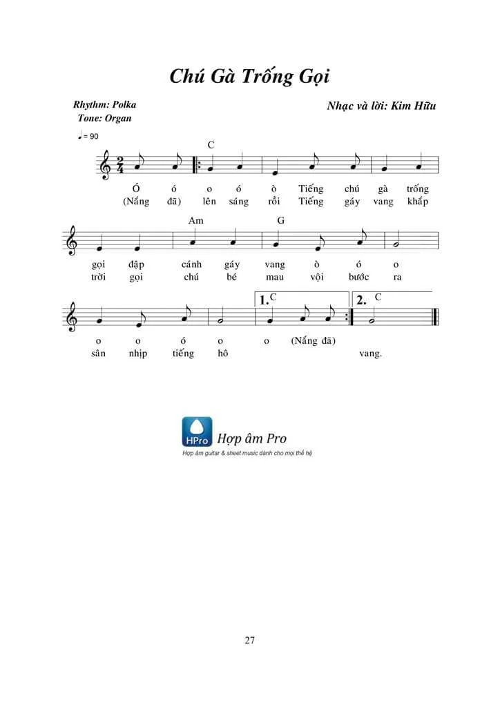 CHU GA TRONG GOI - sheet