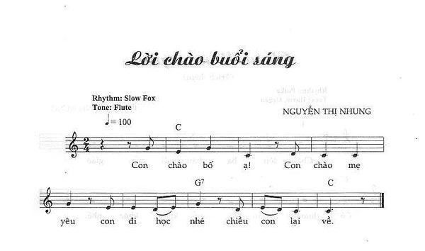Loi chao buoi sang