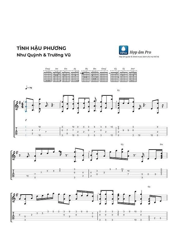 Tinh hau phuong - sheet